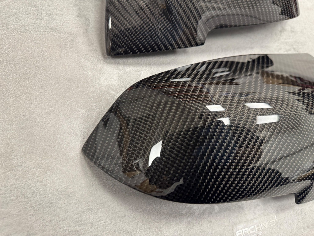 Genuine Carbon Fibre Wing Mirror Cover Caps BMW F20 F22 F30 F32 F87 M2 RHD