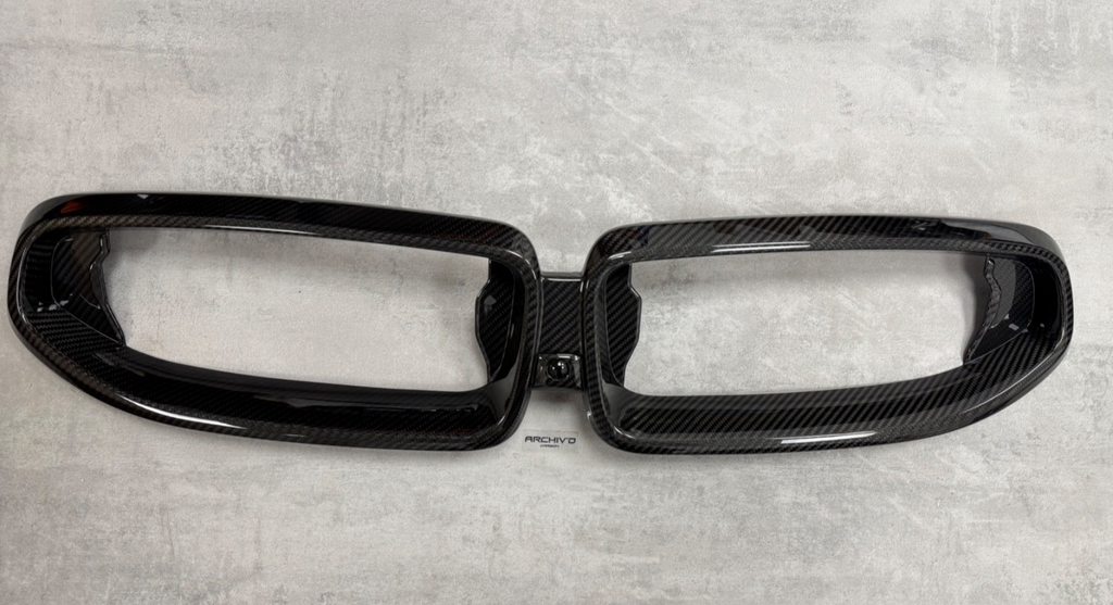BMW G42 2 Series Real Pre-Preg Dry Carbon Fibre Kidney Grill Gloss 51719627307