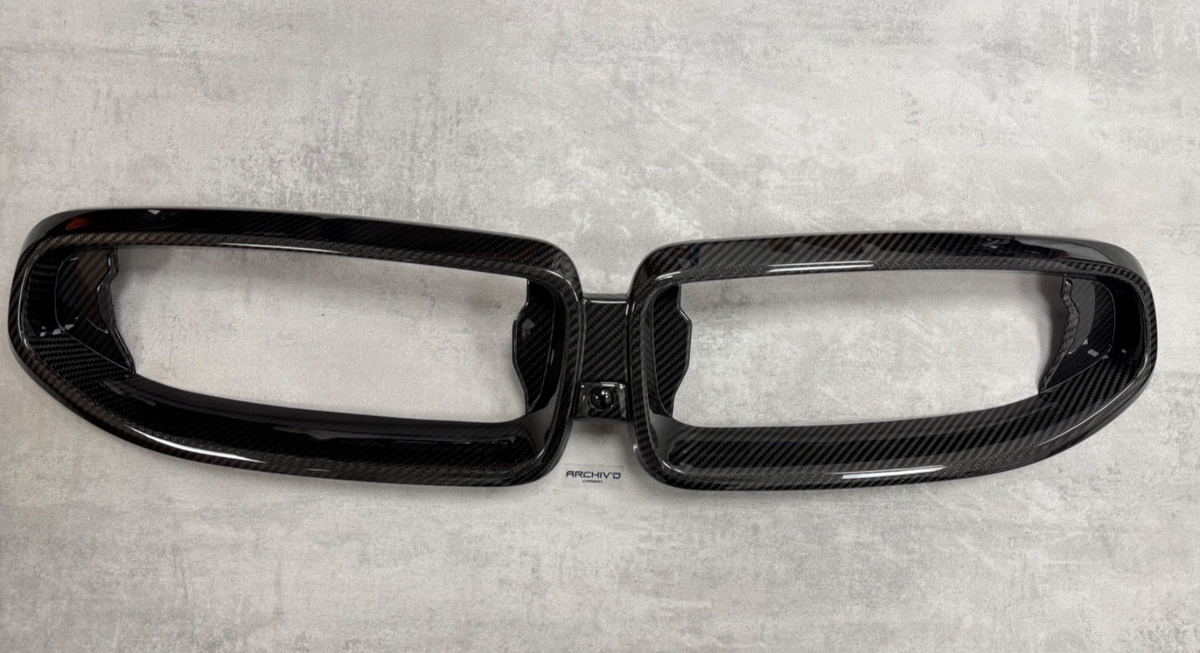 BMW G42 2 Series Real Pre-Preg Dry Carbon Fibre Kidney Grill Gloss 51719627307