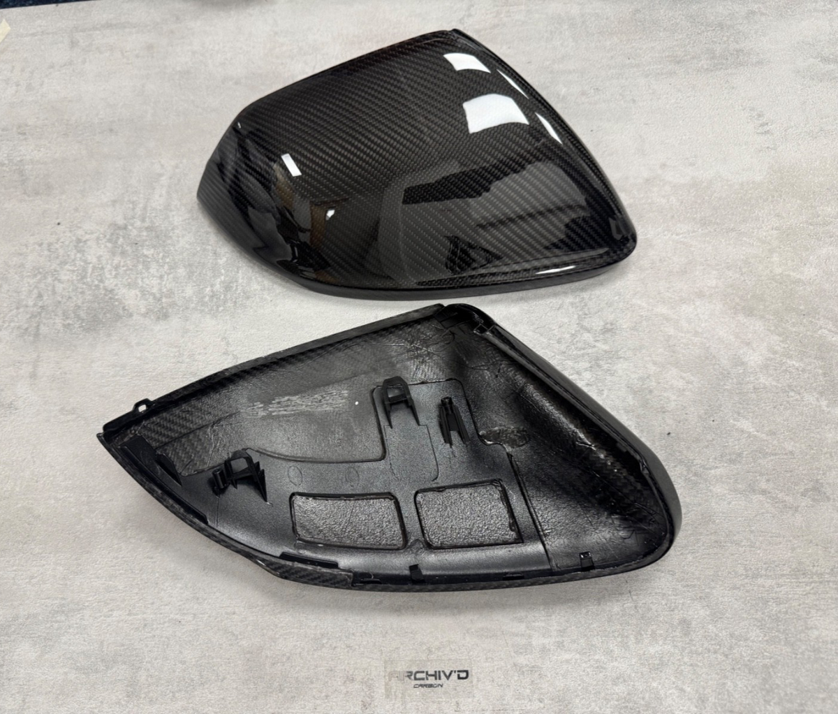 Audi Q8 SQ8 RSQ8 4M Dry Carbon Fibre Mirror Caps Covers Replacement 2018+