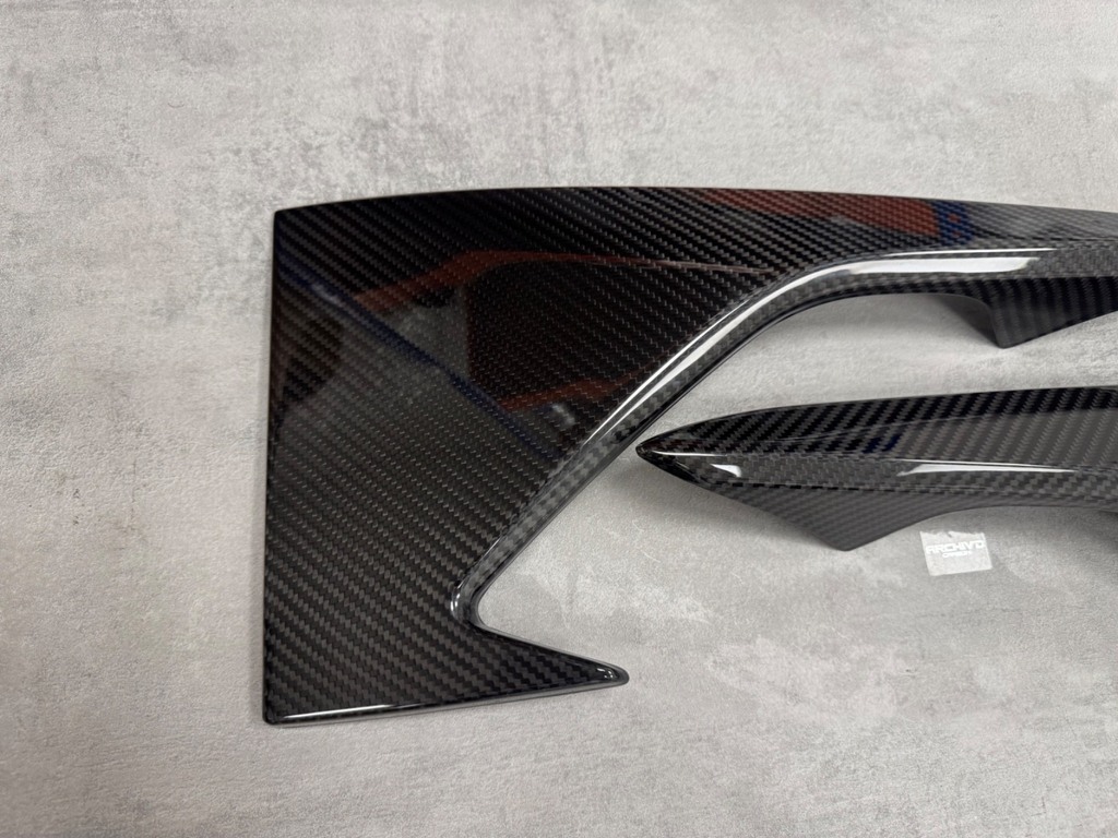 BMW M2 F87 Front Splitter Vent Canards Pre-Preg Dry Carbon Fibre