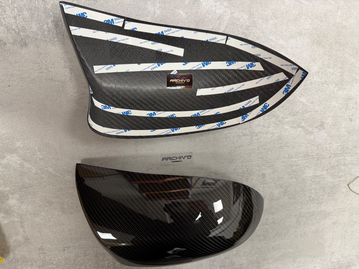 Real Carbon Fibre Side Mirror Mirror Cover Caps Stick On BMW F85 X5M F86 X6M