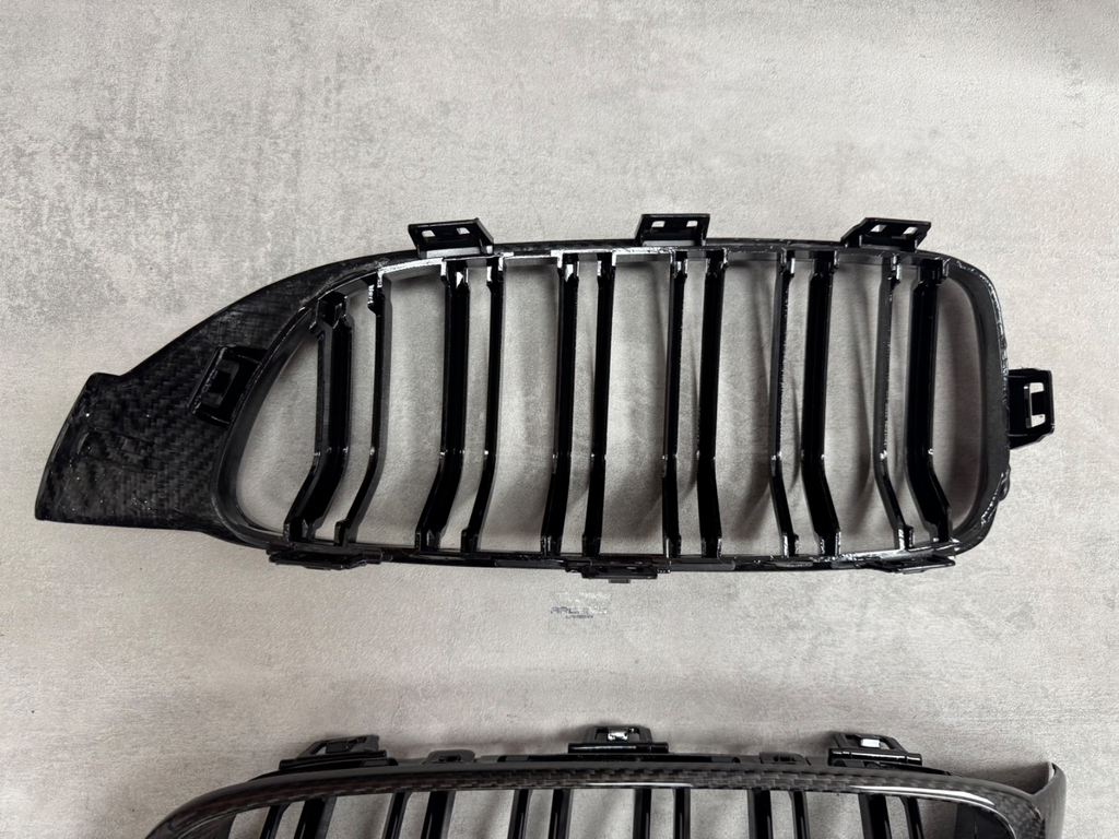 BMW M3 F80 M4 F82 Dry Carbon Fibre Dual Slat Kidney Grille F83 F32 F33 F36