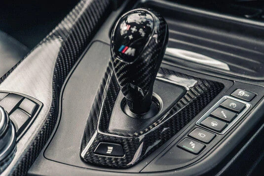 BMW F87 F80 F82 M2 M3 M4 Pre Preg Dry Carbon Fibre Gloss Gear Surround Trim