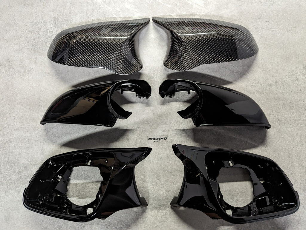 BMW 1 2 3 4 Series F20 F30 F32 Carbon Fibre Wing Mirror Cover Caps Housing