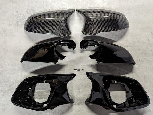 BMW 1 2 3 4 Series F20 F30 F32 Carbon Fibre Wing Mirror Cover Caps Housing