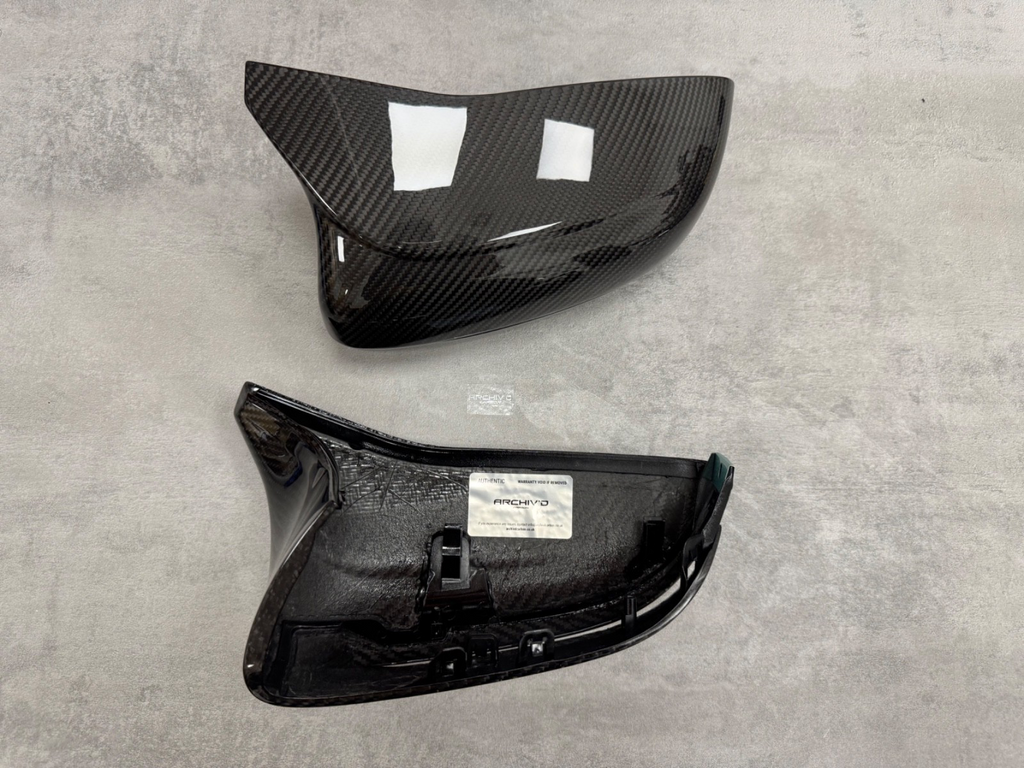 BMW F90 M5 F91 F92 M8 Wing Mirror Caps Pre-Preg Dry Carbon Fibre Covers RHD