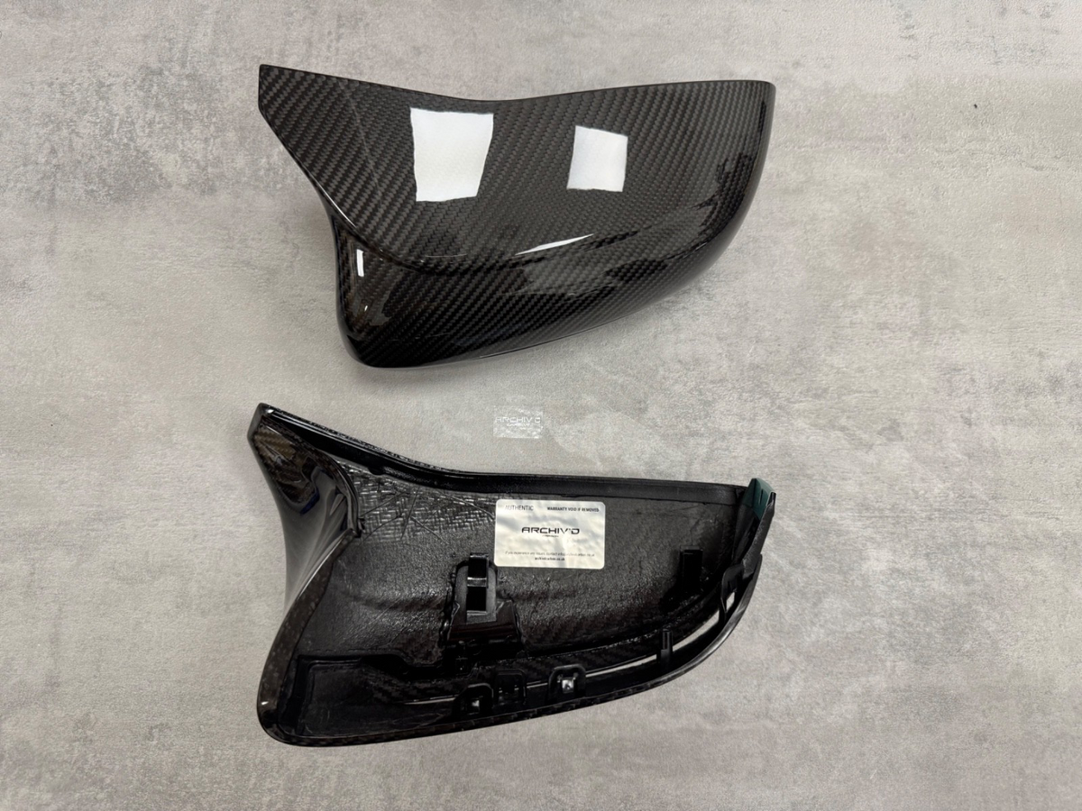 BMW F90 M5 F91 F92 M8 Wing Mirror Caps Pre-Preg Dry Carbon Fibre Covers RHD