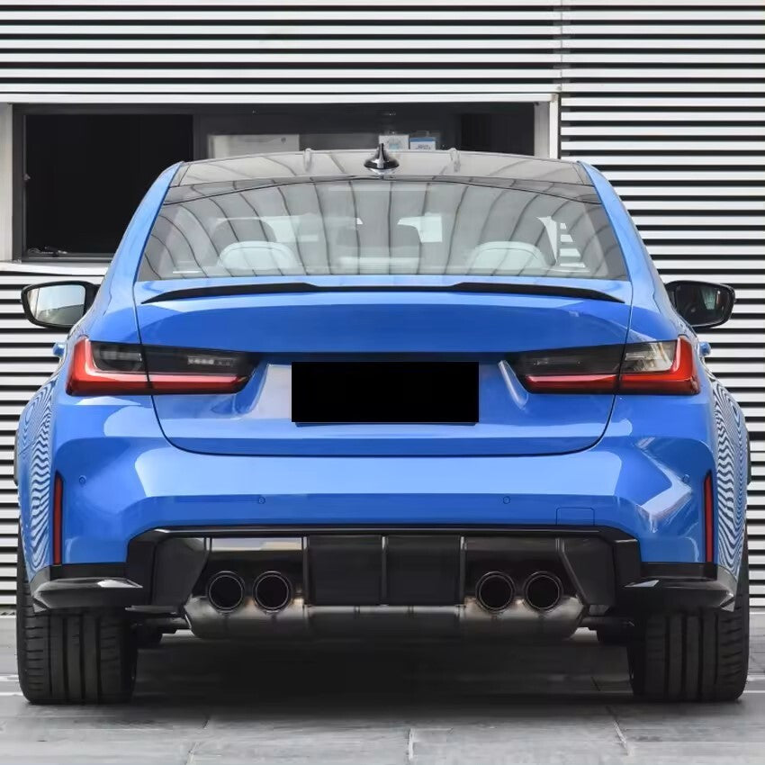 BMW G80 G20 M3 3 SERIES 2020 + GLOSS BLACK REAR SPOILER WING LIP