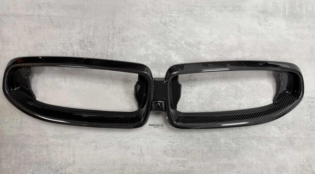 BMW G42 2 Series Real Pre-Preg Dry Carbon Fibre Kidney Grill Gloss 51719627307