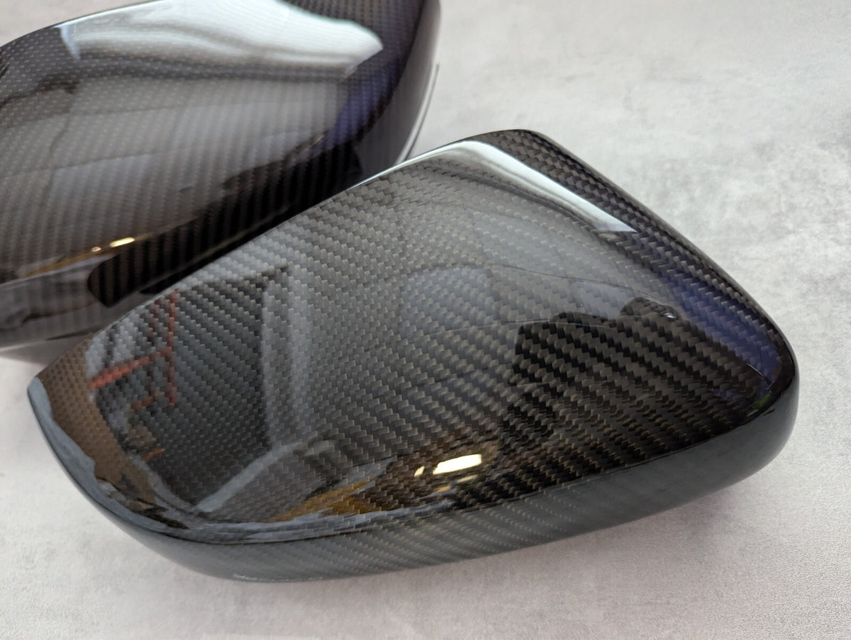BMW G20 G22 G23 G30 Pre-Preg Carbon Fibre Side Wing Mirror Cover Caps RHD