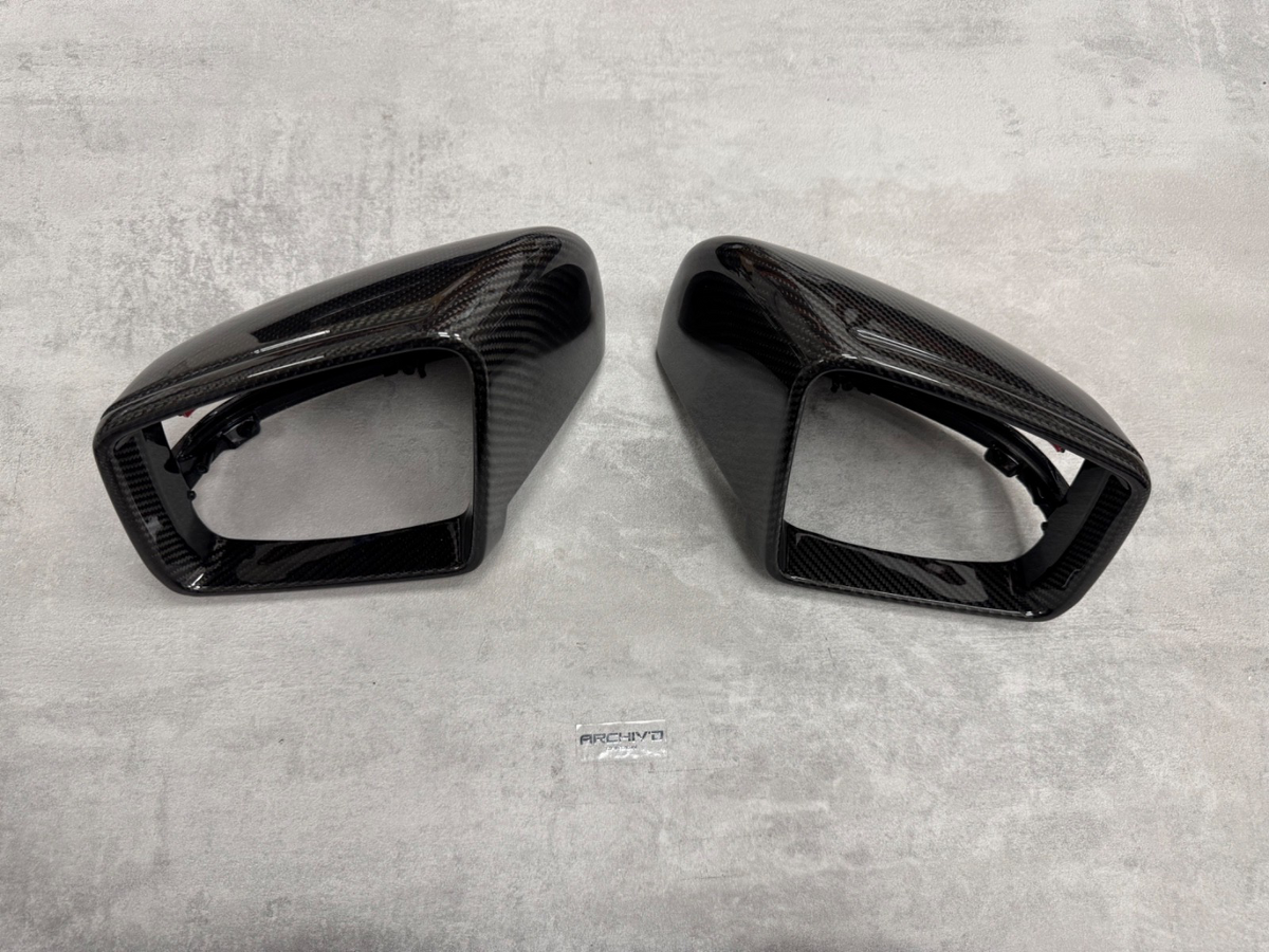 Mercedes G Class Dry Carbon Fibre Gloss Mirror Cover Caps W463 W166 RHD