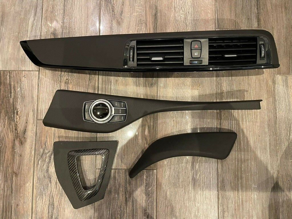 BMW 1 2 3 Series F20 F30 Interior Dashboard Trim Matrix Black - Wrapping Service
