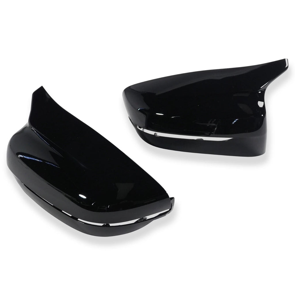 GLOSS BLACK WING MIRROR CAP REPLACEMENT COVER FOR BMW G20 G30 M STYLE 2017+ RHD