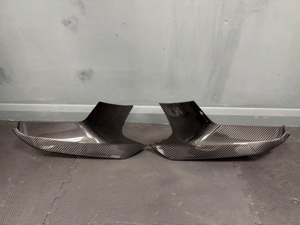 BMW M5 F90 Pre-Preg Dry Carbon Fibre Front Bumper Splitter  Canards 2017+