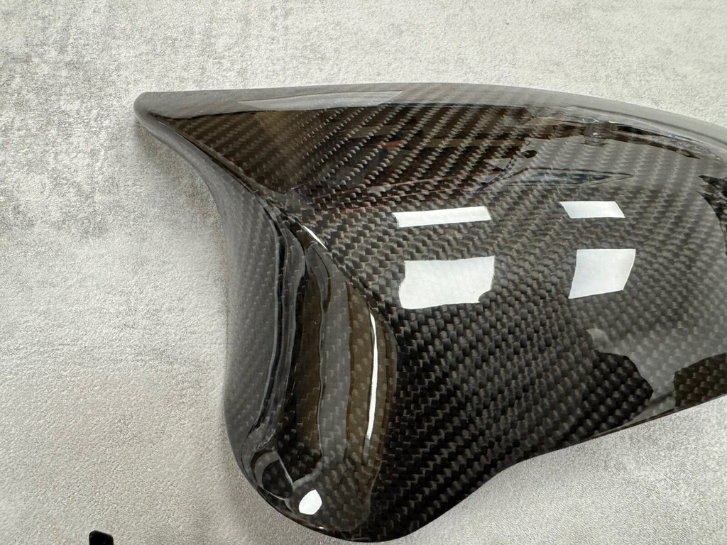 BMW M2 F87 M3 F80 M4 F82 Dry Carbon Fibre Wing Mirror Cover Caps RHD