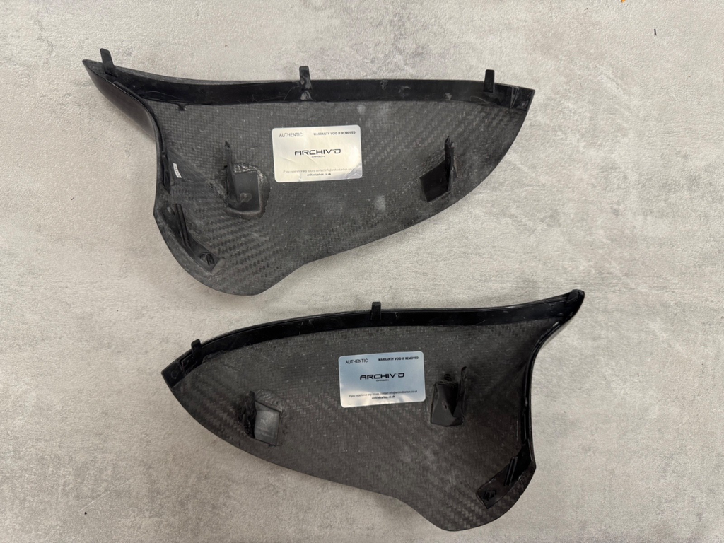 BMW M2 F87 M3 F80 M4 F82 Dry Carbon Fibre Wing Mirror Cover Caps RHD