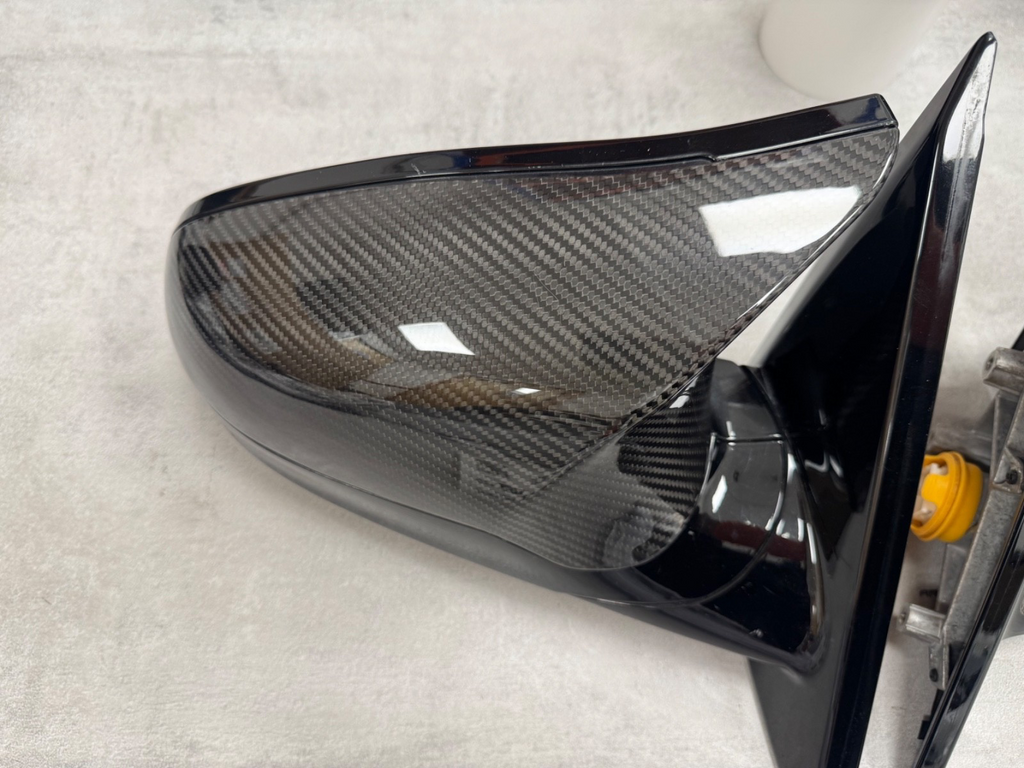 BMW M2 F87 M3 F80 M4 F82 Dry Carbon Fibre Wing Mirror Cover Caps RHD