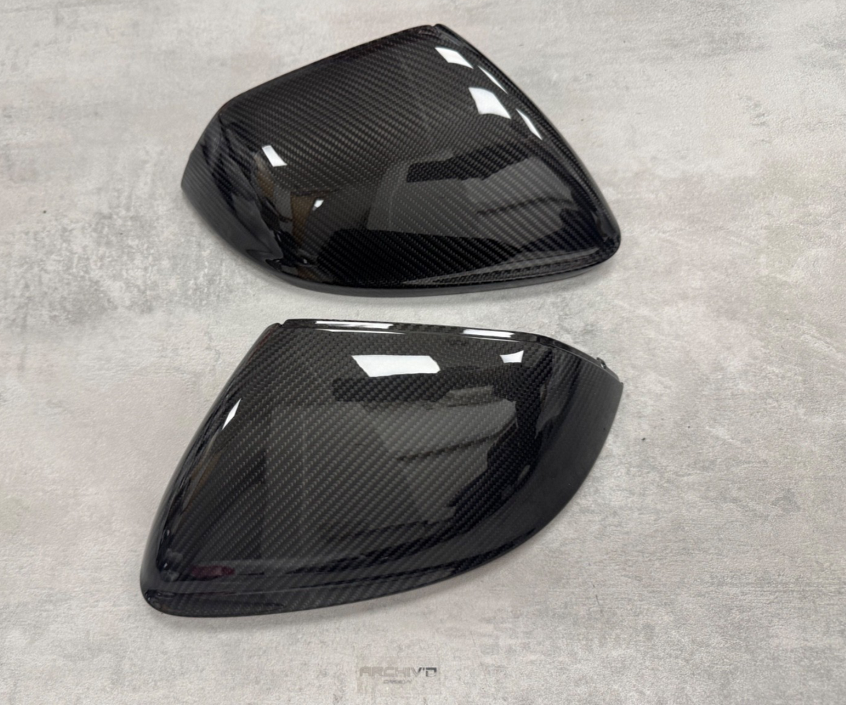 Audi Q8 SQ8 RSQ8 4M Dry Carbon Fibre Mirror Caps Covers Replacement 2018+