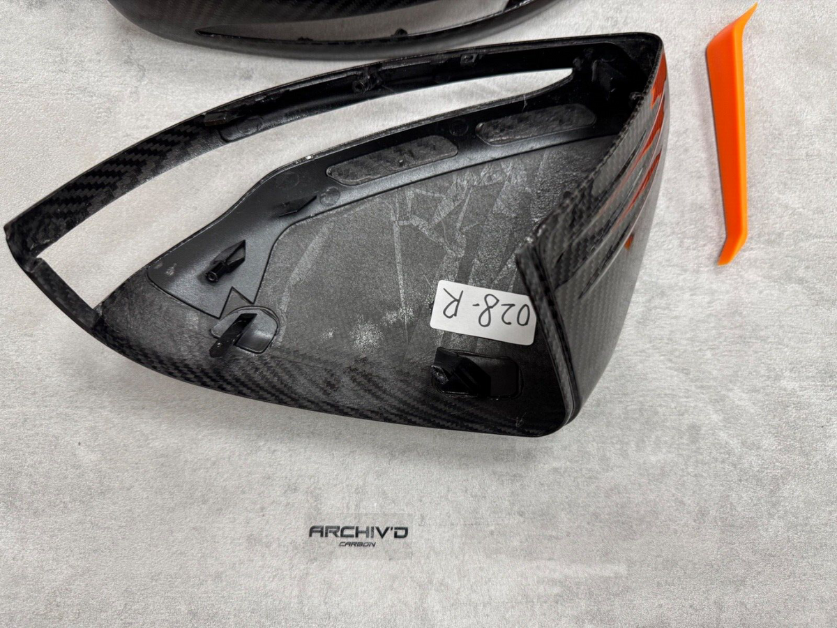 Mercedes Benz Pre-Preg Dry Carbon Fibre Wing Mirror Caps Replacement RHD