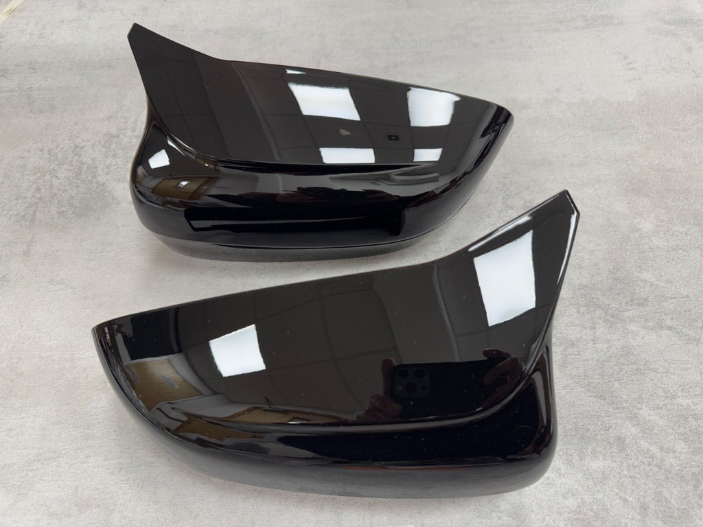 GLOSS BLACK WING MIRROR CAP REPLACEMENT COVER FOR BMW G20 G30 M STYLE 2017+ RHD