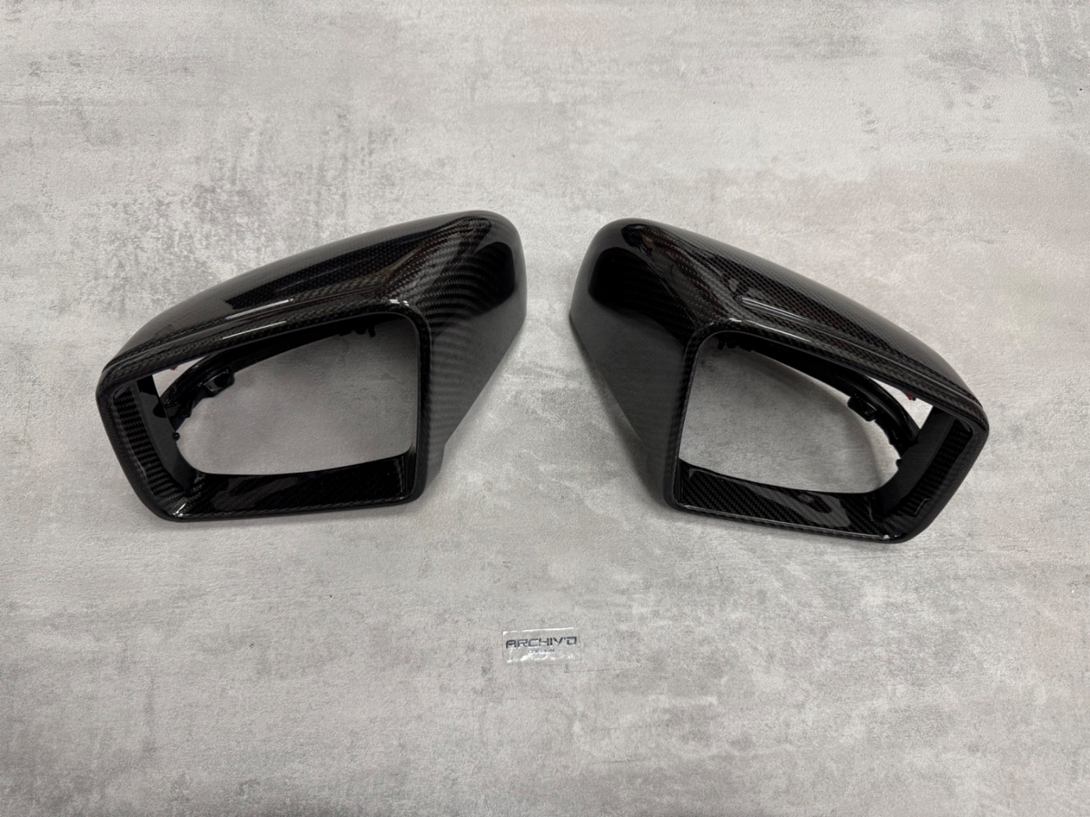 Mercedes G Class Dry Carbon Fibre Gloss Mirror Cover Caps W463 W166 RHD