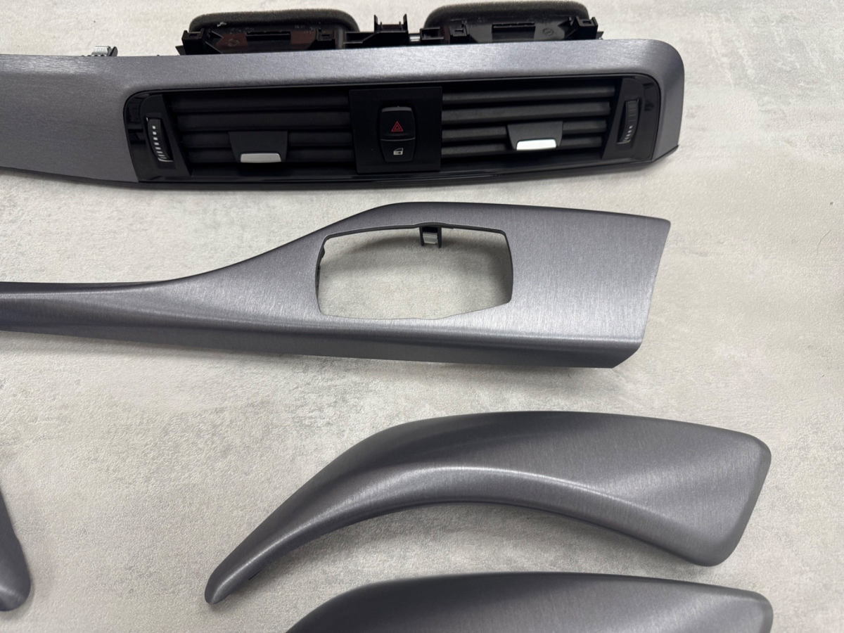 BMW 1 2 3 4 Series F20 F22 F87 Interior Dashboard Trim Brushed Steel Aluminium