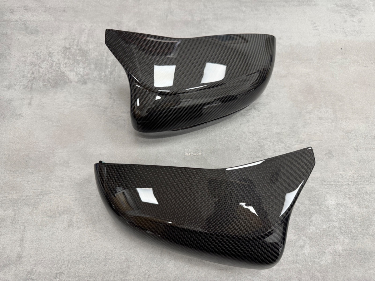 BMW F90 M5 F91 F92 M8 Wing Mirror Caps Pre-Preg Dry Carbon Fibre Covers RHD