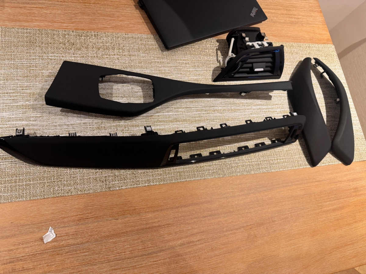 BMW 1 2 3 Series F20 F30 Interior Dashboard Trim Matrix Black - Wrapping Service