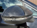 VW MK8 ID3 Real Carbon Fibre Side Wing Mirror Cover Caps Replacement 2020+
