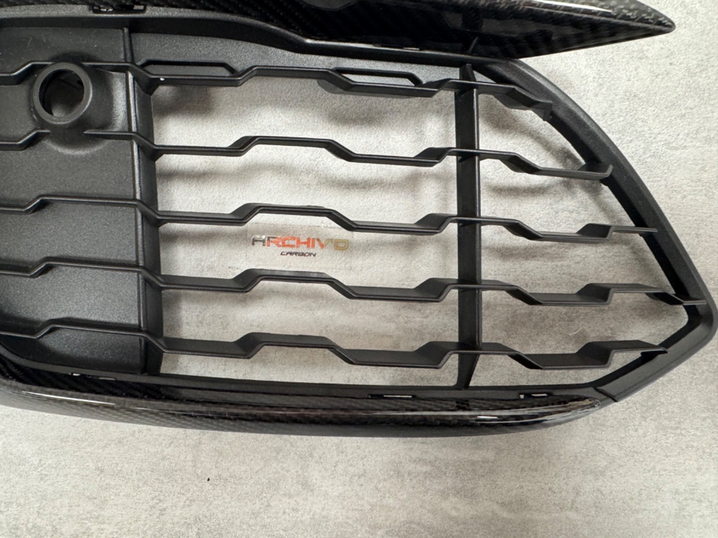 BMW F20 M135i M140i Real Carbon Fibre Front Bumper Grill Canards