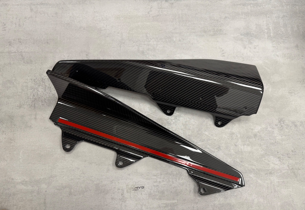 BMW M2 F87 PRE-PREG DRY CARBON FIBRE SIDE SKIRTS WINGLETS GLOSS