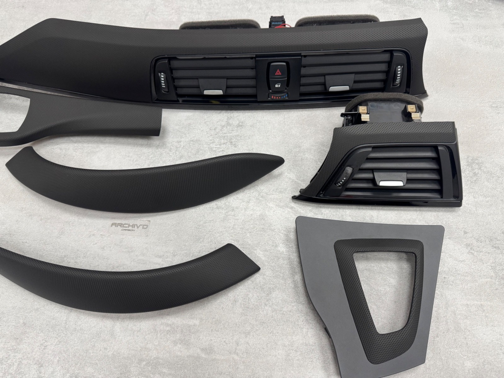 BMW 3 4 Series F30 F32 F80 F82  Interior Dashboard Trim Textured Matrix Black