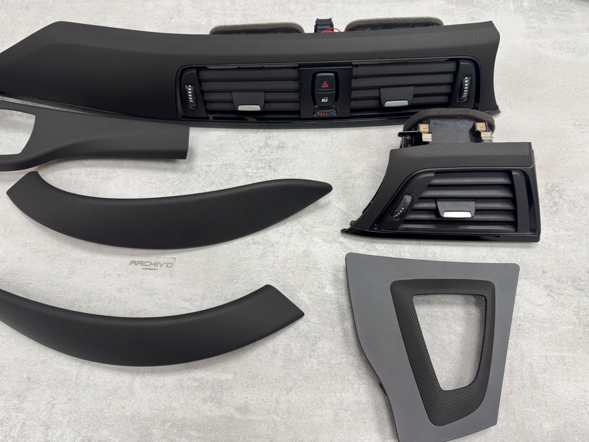 BMW 3 4 Series F30 F32 F80 F82  Interior Dashboard Trim Textured Matrix Black
