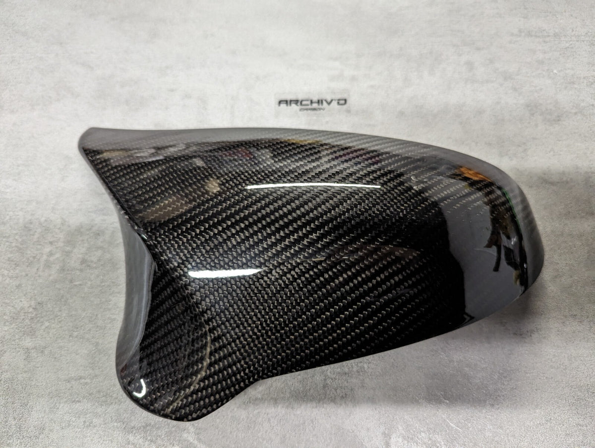Real Dry Carbon Fibre Wing Mirror Caps Cover BMW F80 M3 F82 F83 M4 F87 M2 RHD