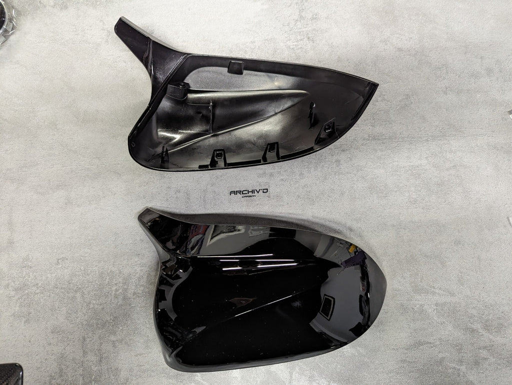 BMW X3 G01 X4 G02 X5 G05 Gloss Black Wing Mirror Cover Caps  2018+ RHD
