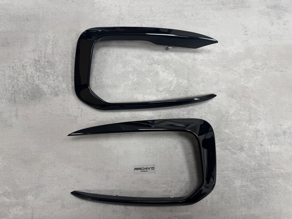 Front Bumper Gloss Black Canards Trim BMW M135i M140i F20 F21