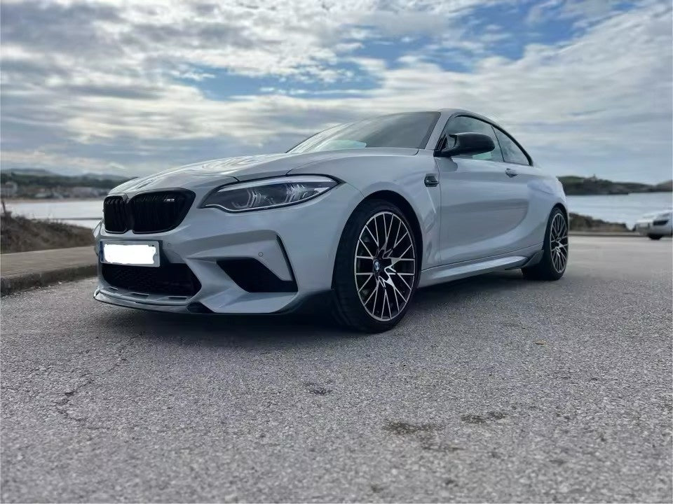 BMW F87 M2 Competition Pre Preg Dry Carbon Fibre Front Gloss Lip Splitter