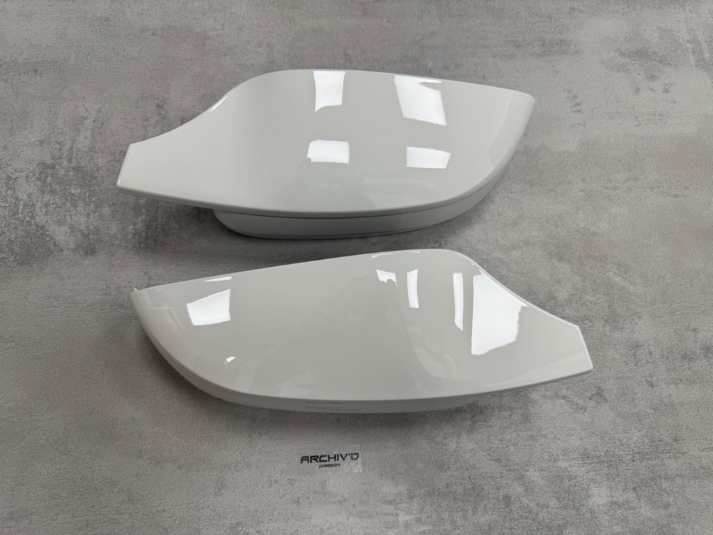 BMW 2 3 4 5 Series Gloss White Wing Mirror Cover Caps G20 G22 G30 G42 RHD