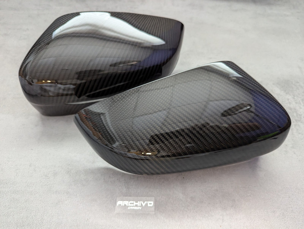 BMW G20 G22 G23 G30 Pre-Preg Carbon Fibre Side Wing Mirror Cover Caps RHD