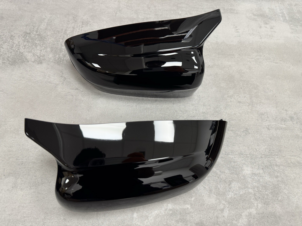 BMW G20 G30 M5 Style Gloss Black Wing Mirror Caps + Tinted Dynamic Indicators