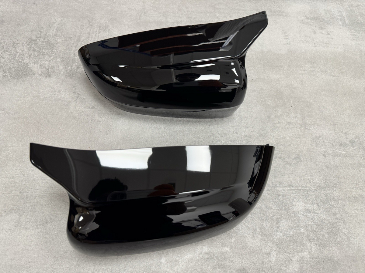 BMW G20 G30 M5 Style Gloss Black Wing Mirror Caps + Tinted Dynamic Indicators
