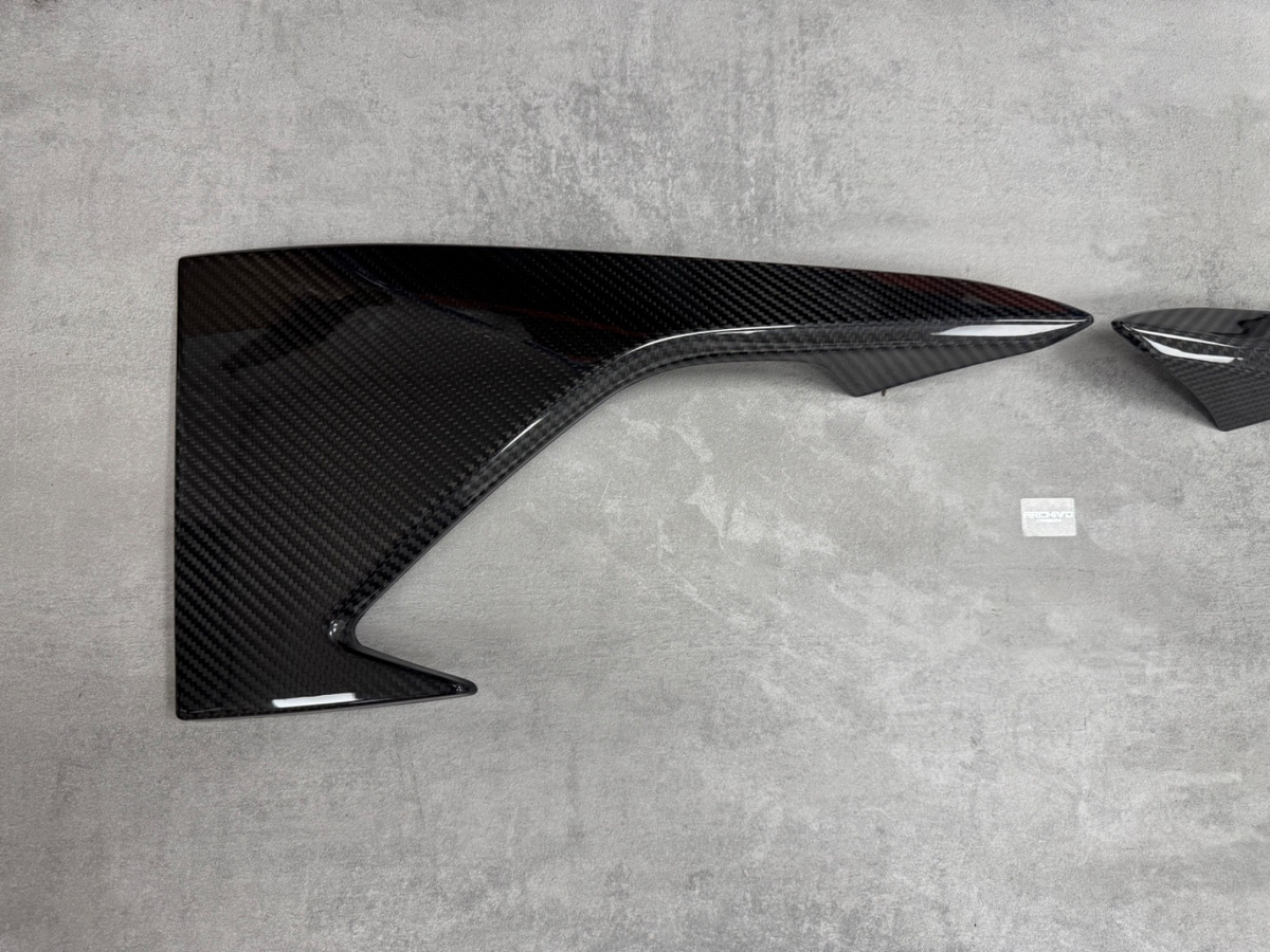 BMW M2 F87 Front Splitter Vent Canards Pre-Preg Dry Carbon Fibre