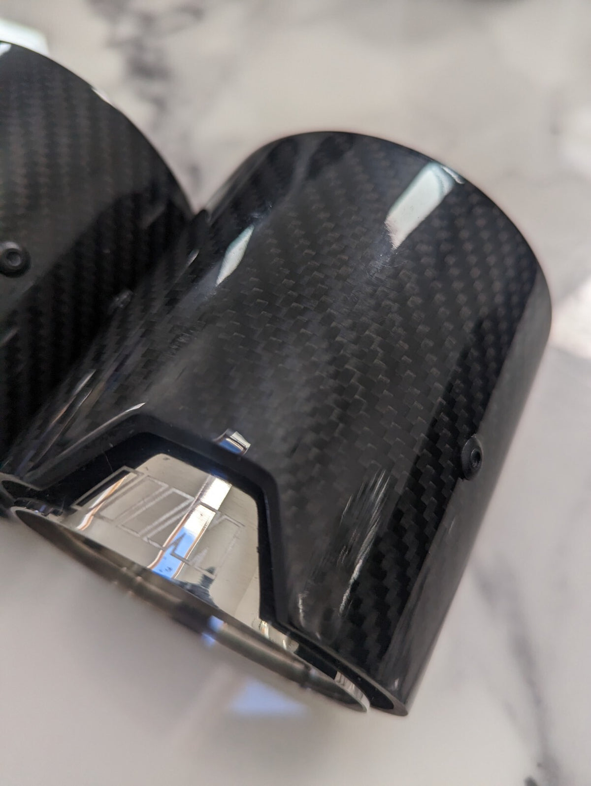 BMW M135i M140i M240i 340i 440i Carbon Fibre SS304 Silver Exhaust Tips B58 N55