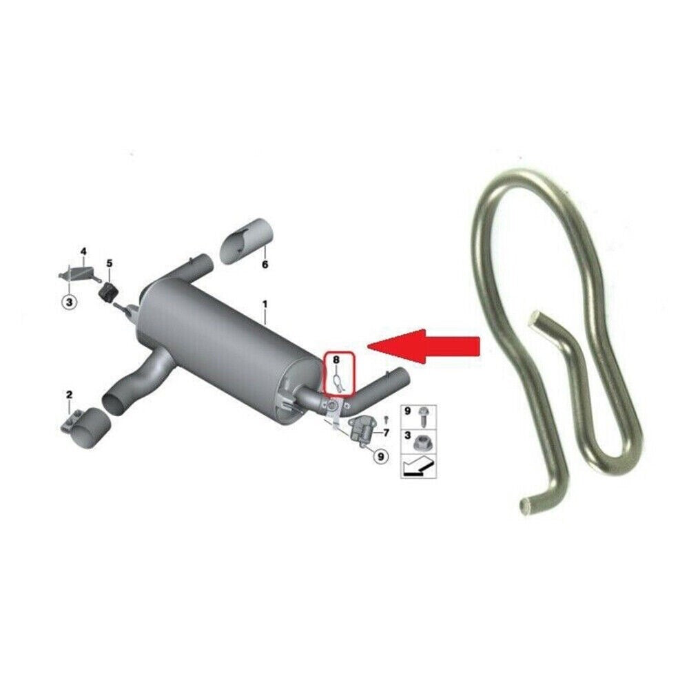 EXHAUST FLAP CONTROL VALVE ACTUATOR CLIP FIXING BMW 1 2 3 4 5 SERIES 18307620323