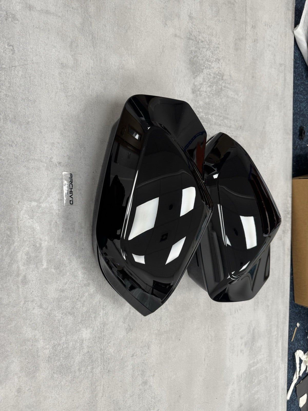 BMW i5 7 Series Gloss Black Wing Mirror Cover Caps G60 G61 G70 G90 M5 RHD 2023 +