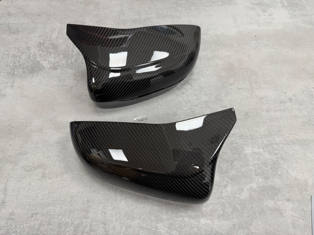 BMW F90 M5 F91 F92 M8 Wing Mirror Caps Pre-Preg Dry Carbon Fibre Covers RHD