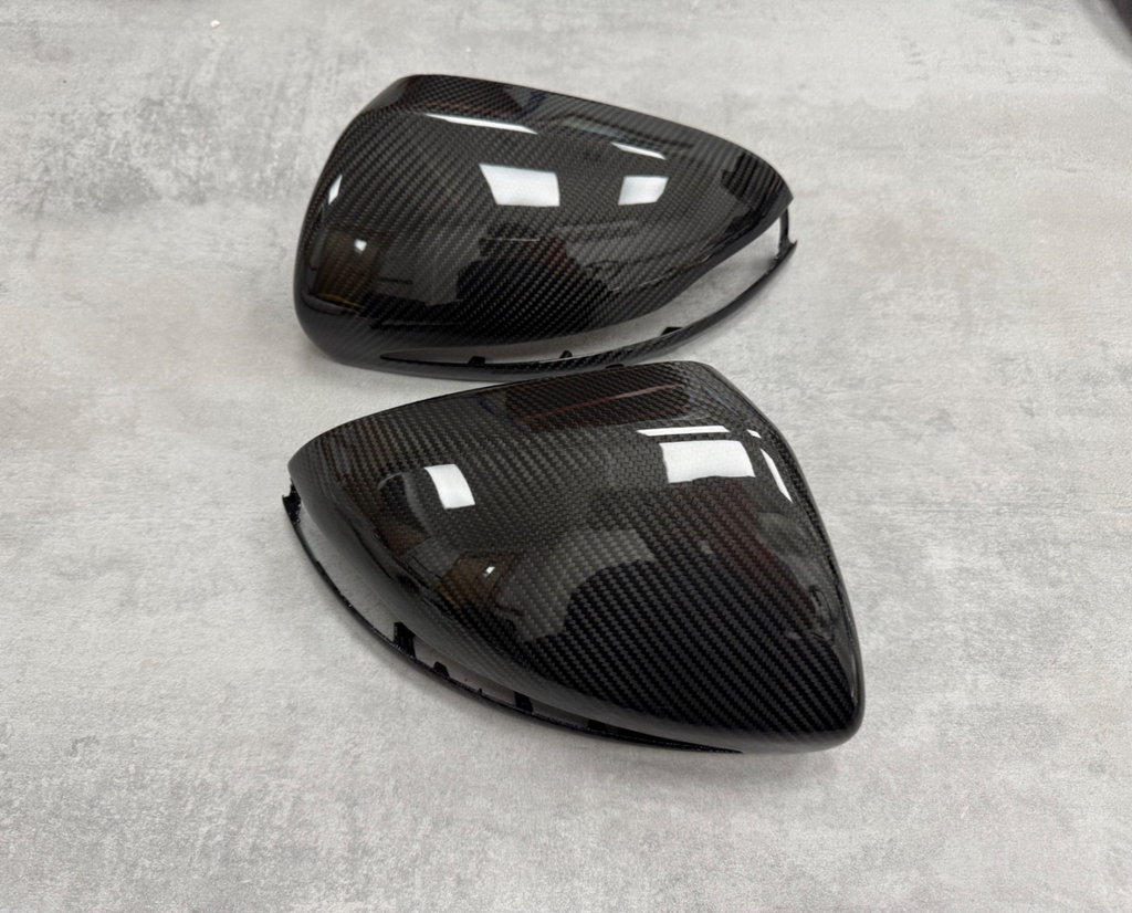 Mercedes Benz Pre Preg Carbon Fibre Mirror Cover Caps W205 C Class RHD