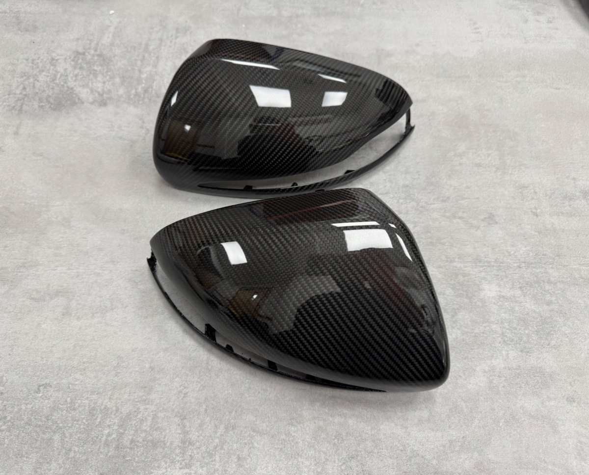Mercedes Benz Pre Preg Carbon Fibre Mirror Cover Caps W205 C Class RHD