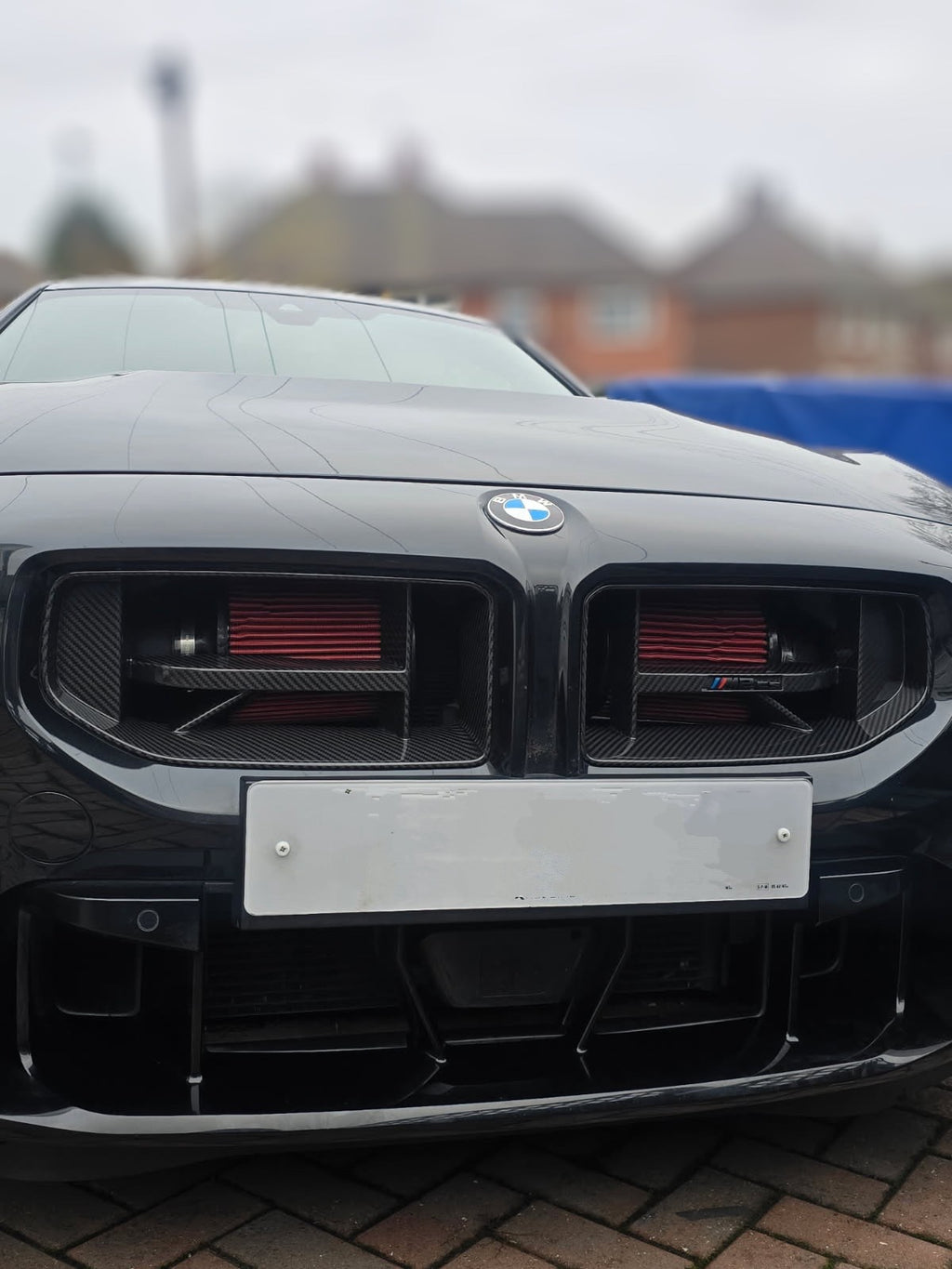 BMW G87 M2 Grill CS Style Pre-Preg Dry Carbon Front Grille 2023+